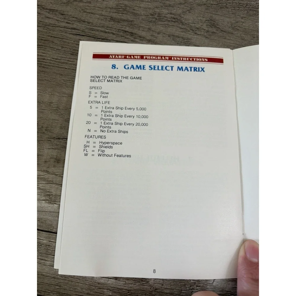 Asteroids (Atari 2600, 1981) Video Game Cartridge and Manual Instruction Booklet